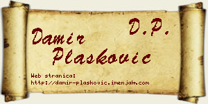 Damir Plasković vizit kartica